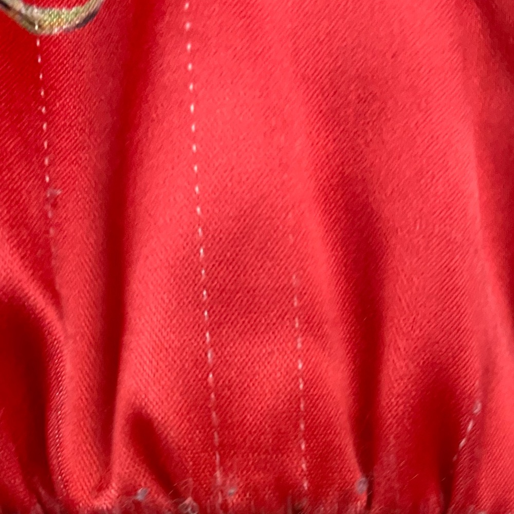 Civil Regime limited edition red satin Virgin Mary rosary satin bomber jacket - Picture 7 of 16
